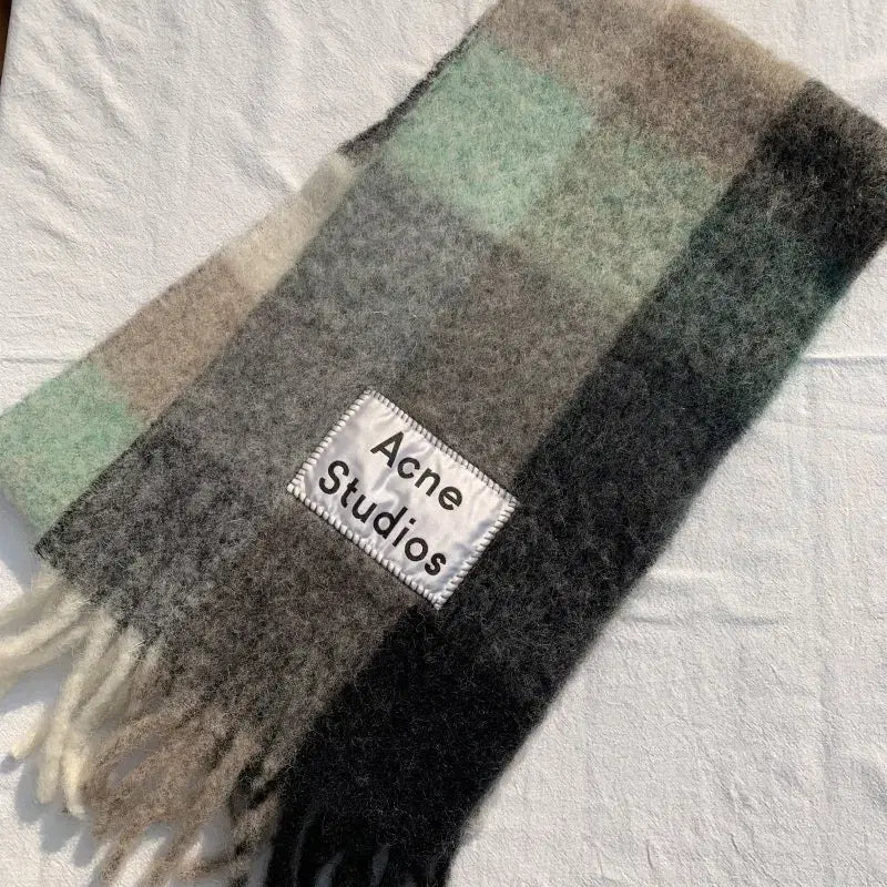 [BUNJANG] Acne Studios Valley Multi Check Scarf / [19FW] 아크네스튜디오 밸리 멀티체크 머플러 (그린,그레이,블랙)