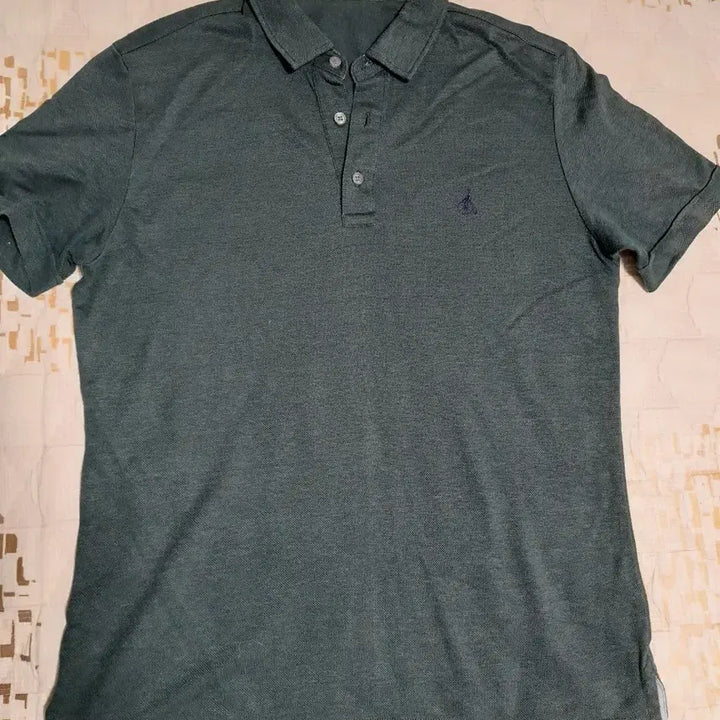 [BUNJANG] Beanpole Polo T-shirt Dark Green 100 / 빈폴 반팔 폴로티셔츠 다크 그린 100