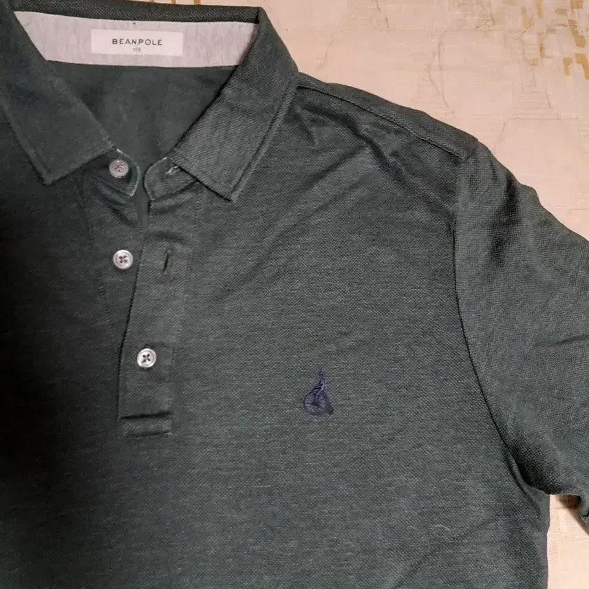 [BUNJANG] Beanpole Polo T-shirt Dark Green 100 / 빈폴 반팔 폴로티셔츠 다크 그린 100