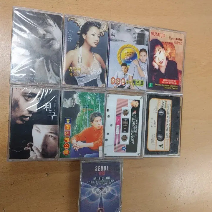 [BUNJANG] Retro Cassette Tapes Bundle (1988 Seoul Olympics Opening, Sealed) / 레트로 카세트테잎(1988 올림픽오프닝 휘귀소장및 테잎-미개봉포함)