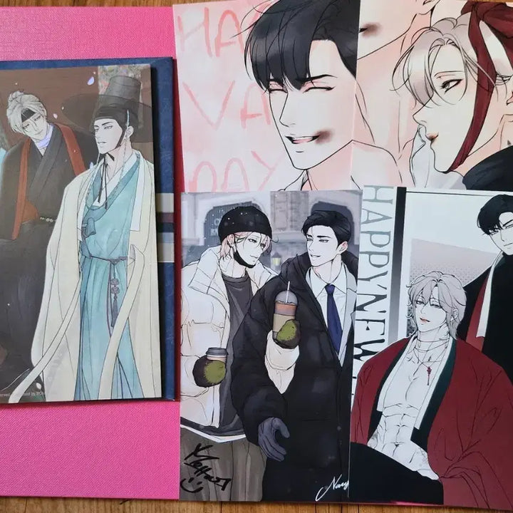 [BUNJANG] Lebom New Year's Card Bundle Set / 레봄 근하신년 연하장 미혹의경계+프린티 무광 4장 일괄양도