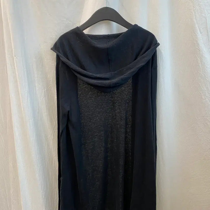 [BUNJANG] Black Linen Blend Open Cardigan / 블랙 린넨면혼방 오픈가디건(F)