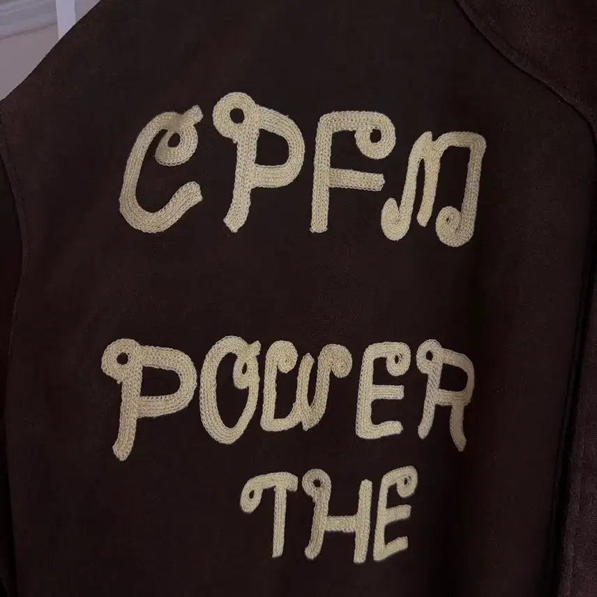 [BUNJANG] Cactus Plant Flea Market J-Hope Suede Leather Baseball Jacket / CPFM 캑터스 플랜트 플리마켓 베이스볼 자켓 스웨이드 레더 제이홉