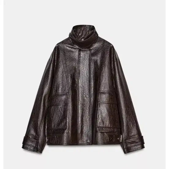 [BUNJANG] ZARA Oversized Faux Leather Jacket S / (새상품)자라 오버사이즈 페이크 레더 재킷 S