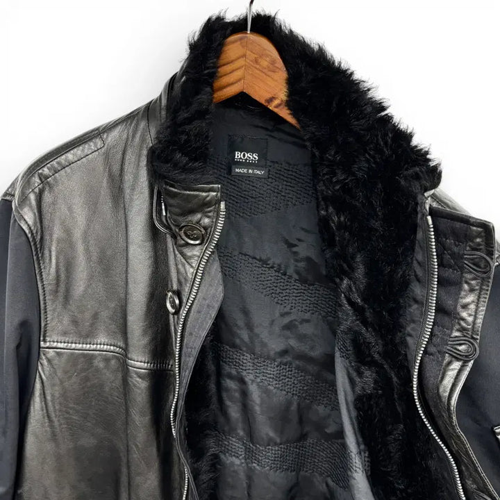 [BUNJANG] Hugo Boss Leather Bomber Jacket / 00's 휴고 보스 레더 봄버 자켓 105