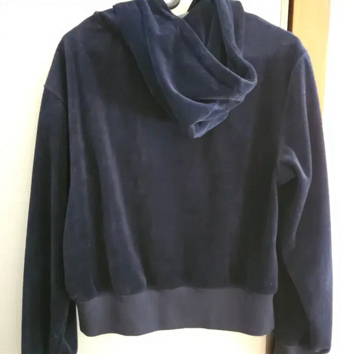 [SOLD OUT] 지오다노 네이비 벨벳 후드집업