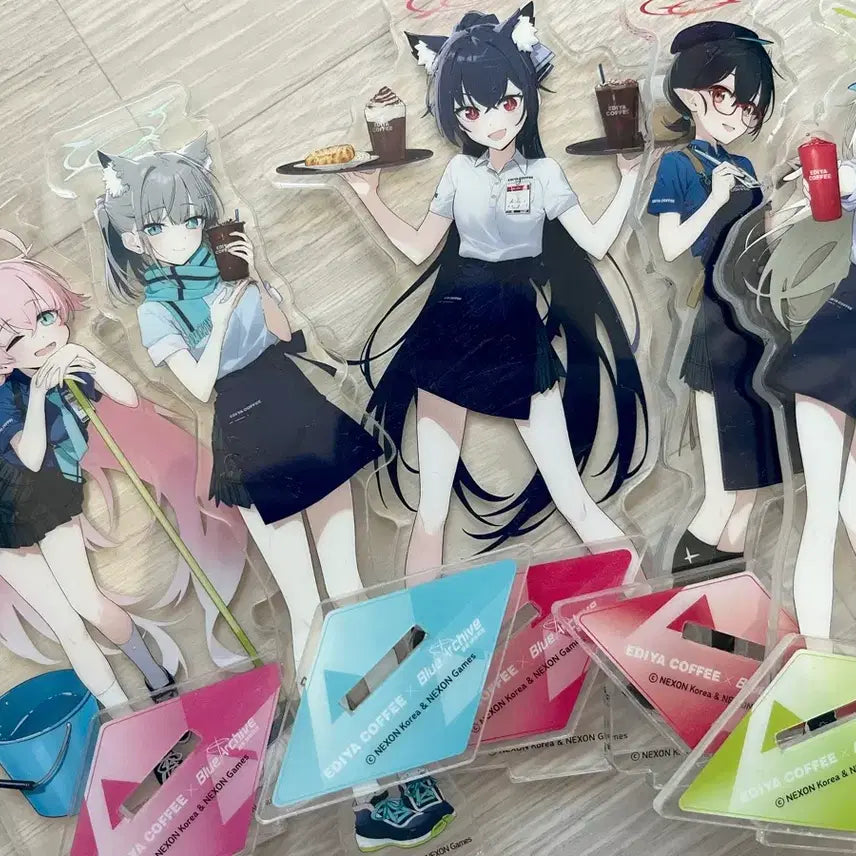 [BUNJANG] Blue Archive Idiya Acrylic Stand / (급처, 일괄 판매) 블루 아카이브 이디야 콜라보 아크릴 스탠드