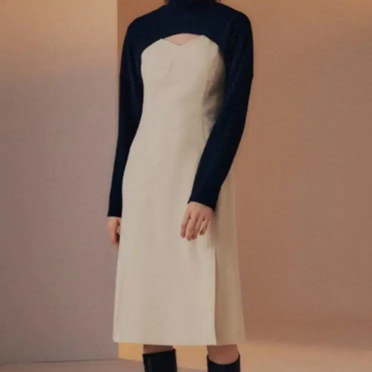 [BUNJANG] Ma Journée Slim Line Black Dress S / 마조네 슬림 라인 블랙 원피스 s