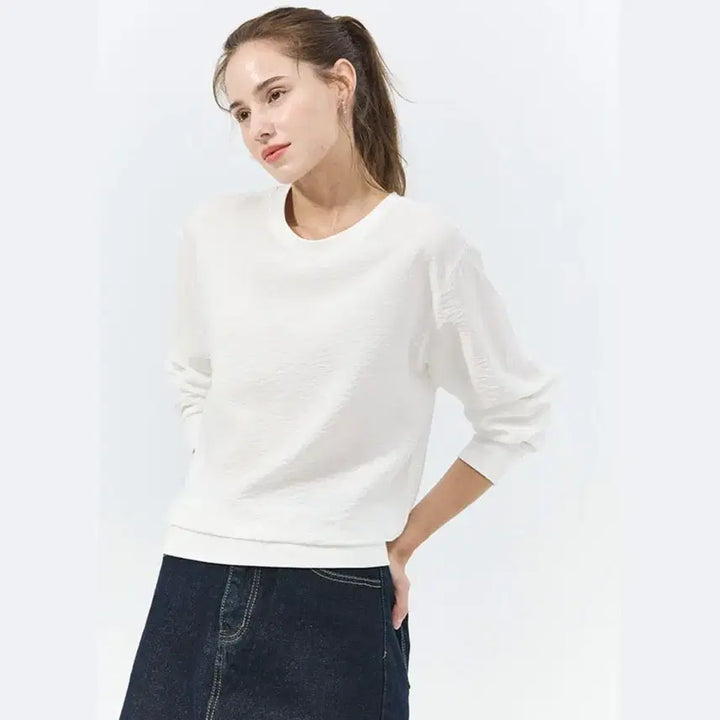 [BUNJANG] VIBRIDGE Silk Sweatshirt (Set of 4) / 실키 맨투맨티셔츠 4종 새옷