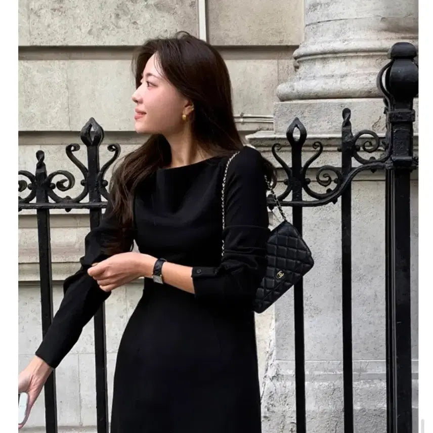 [BUNJANG] Gaenestyle Arte Dark Navy Long Dress / 후기많음)  가내스라 인기격식룩 아르테  원피스