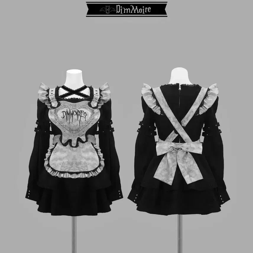 [BUNJANG] Dimanche Heart Maid Dress / 딤모아르 하트 메이드 원피스 양산형지뢰계디마럽리즈리사로지타피움레플렘시허니