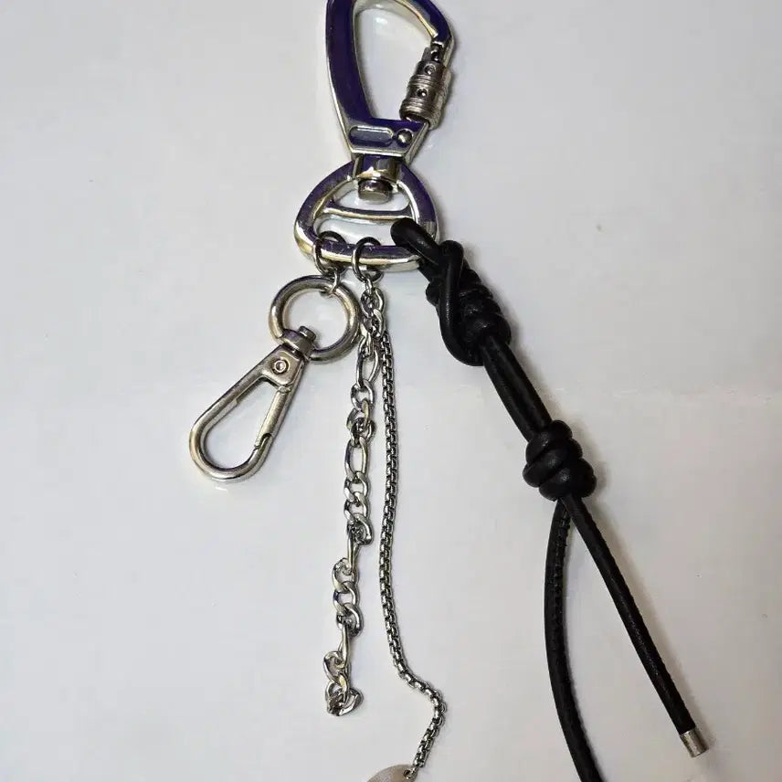 [BUNJANG] Sperone Real Leather Multi Carabiner Keyring / [스페로네] "리얼레더"  멀티 카라비너 키링