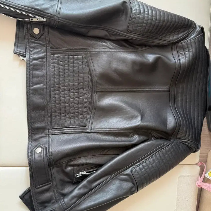 [BUNJANG] 206 Homme Black Leather Rider Jacket / 206옴므 블랙 레더 라이더 자켓