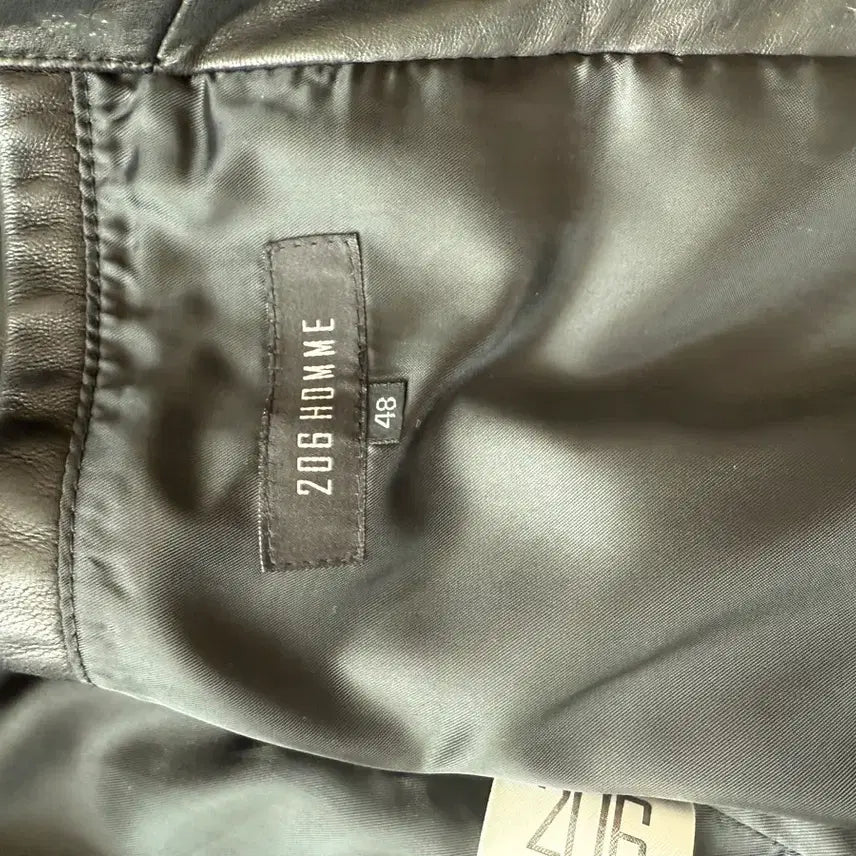 [BUNJANG] 206 Homme Black Leather Rider Jacket / 206옴므 블랙 레더 라이더 자켓