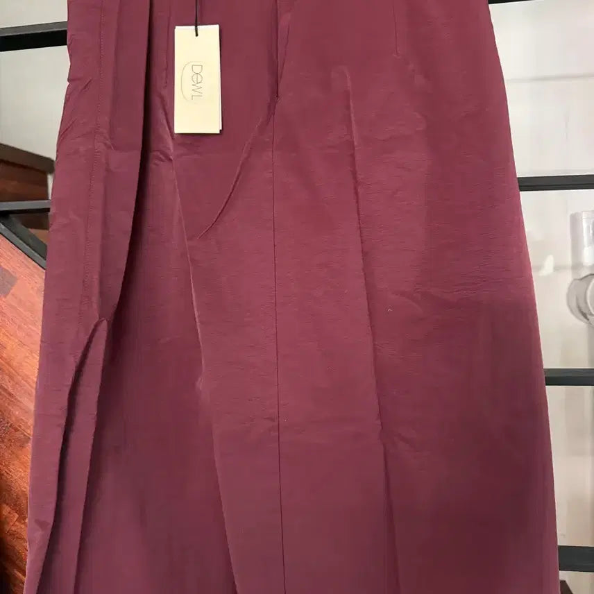 [BUNJANG] Deuel Burgundy Midi Skirt / [66] 듀엘 스커트