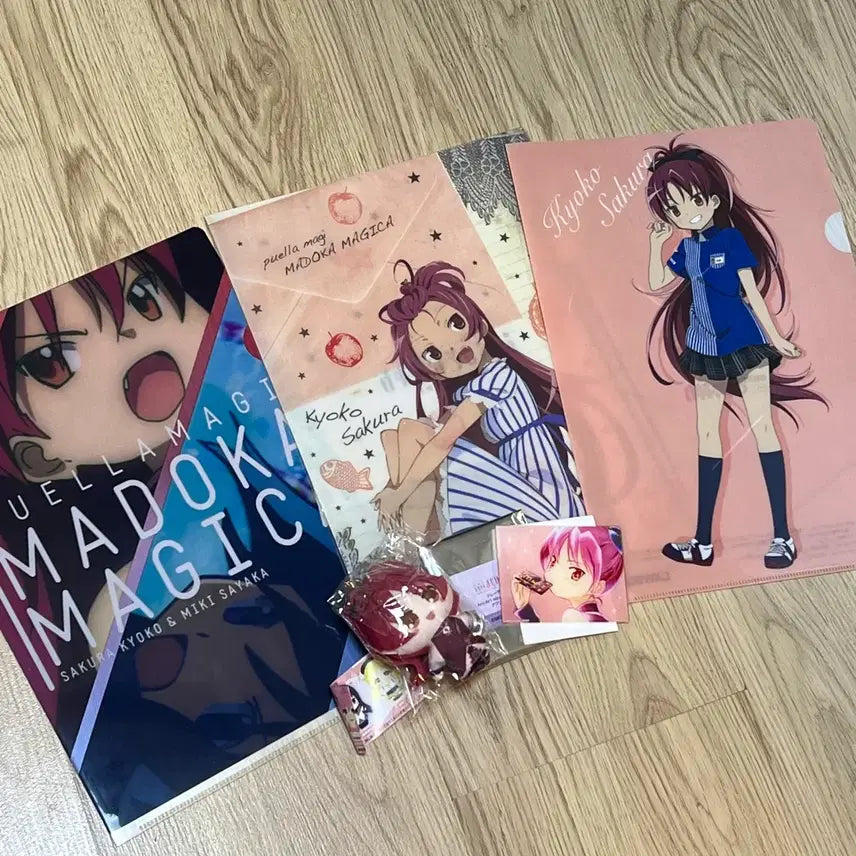[BUNJANG] Madoka Magica Sakura Kyoko Acrylic Card File Bundle Set / 마마마 마법소녀 마도카 마기카 사쿠라 쿄코 카풋코 아크릴 카드 파일 굿즈