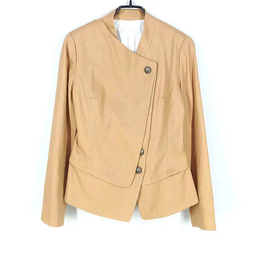 [BUNJANG] It MICHAA Women's Spring/Autumn 3-Button Linen Blend Jacket Beige / 잇미샤 여성 춘추 3버튼 마혼방 자켓 베이지 (HU43071)