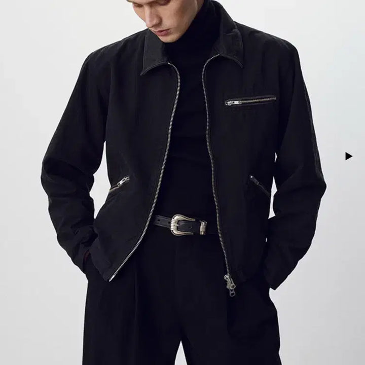 [BUNJANG] Toni Wek Black Work Jacket M / 토니웩 블랙 워크 자켓 m