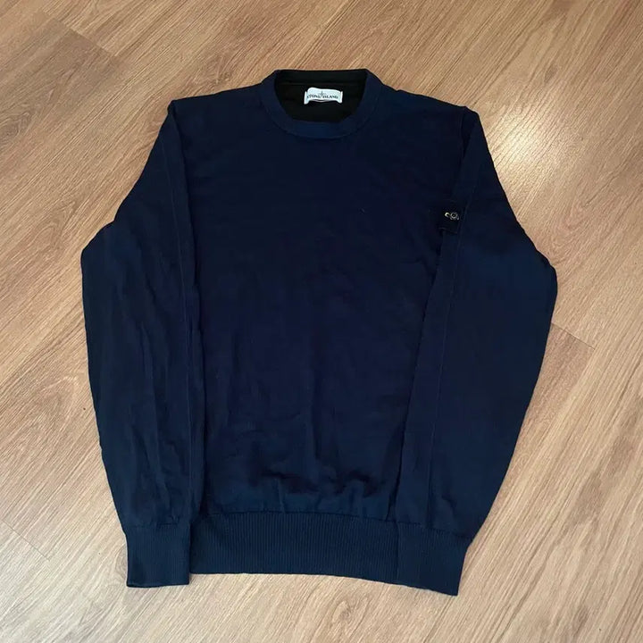 [BUNJANG] Stone Island Dark Navy Knit Sweater / 스톤아일랜드 다크네이비 니트