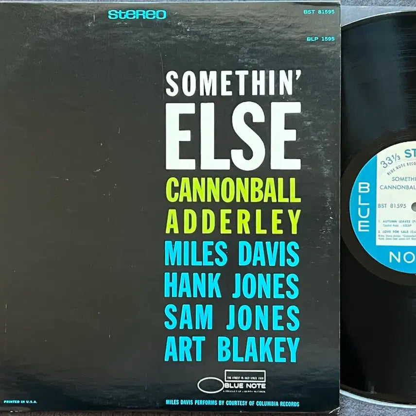[BUNJANG] Cannonball Adderley Somethin' Else LP / LP : Cannonball Adderley - Somethin Else