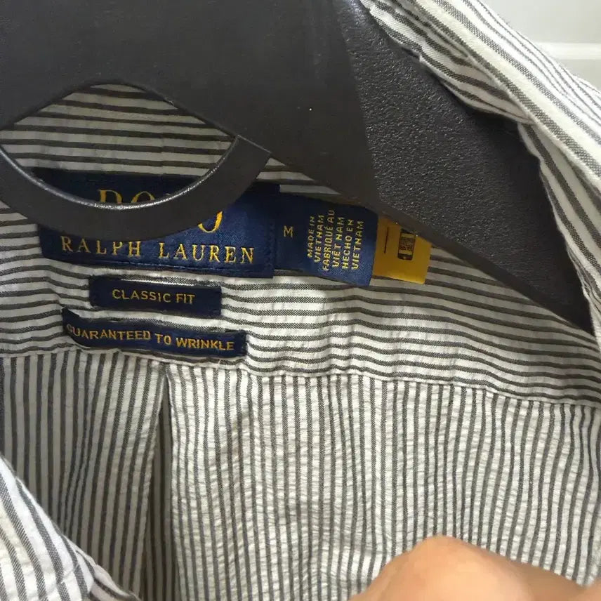 [BUNJANG] Polo Seersucker Short Sleeve Shirt / 폴로 시어서커 반팔m