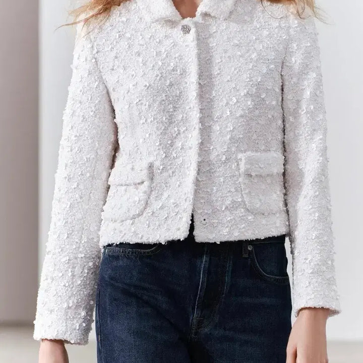 [BUNJANG] ZARA ZW Collection Tweed Sequin Jacket / 자라 ZW COLLECTION 트위드 시퀸 재킷 자켓