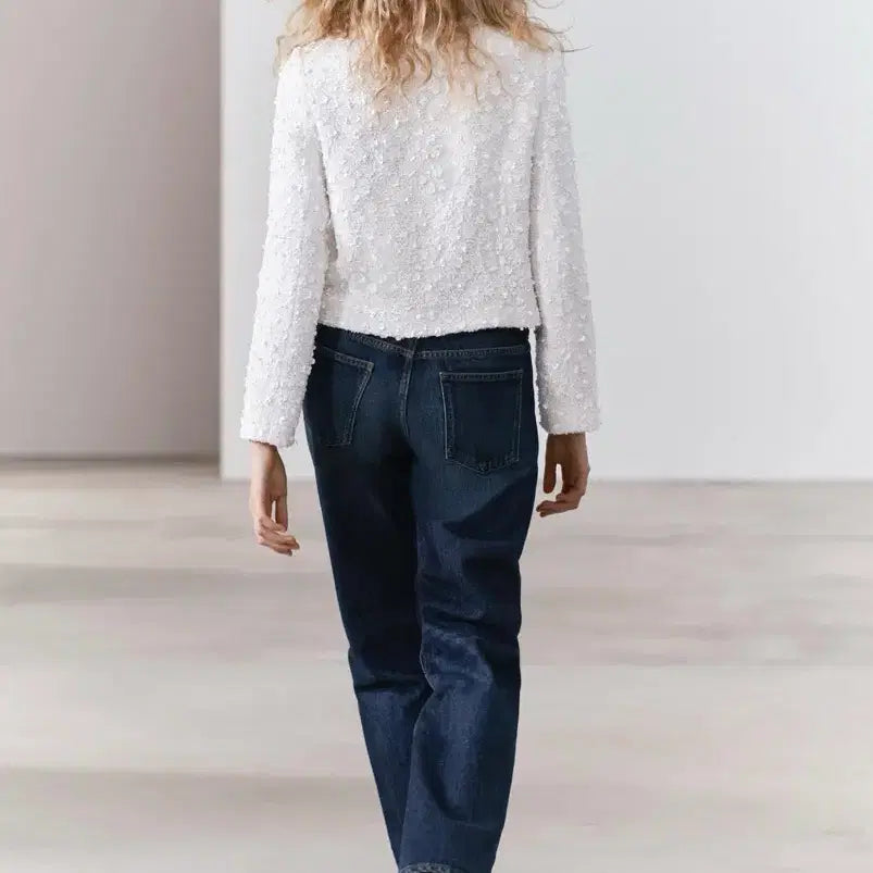 [BUNJANG] ZARA ZW Collection Tweed Sequin Jacket / 자라 ZW COLLECTION 트위드 시퀸 재킷 자켓