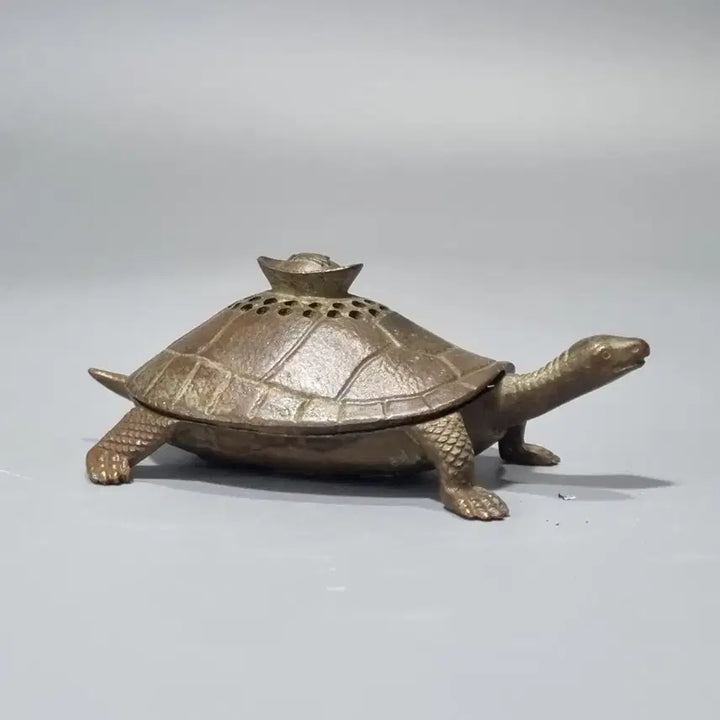 [BUNJANG] Vintage Brass Turtle Incense Burner / 빈티지 황동 거북이 향로. 가로10 고3.7