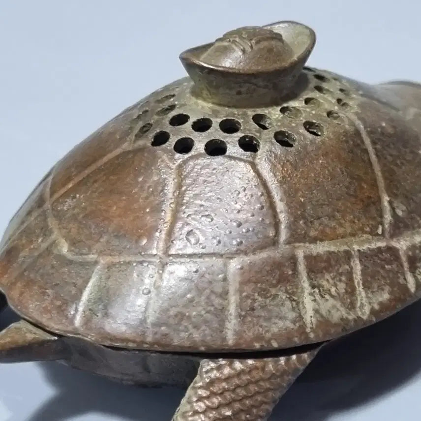 [BUNJANG] Vintage Brass Turtle Incense Burner / 빈티지 황동 거북이 향로. 가로10 고3.7