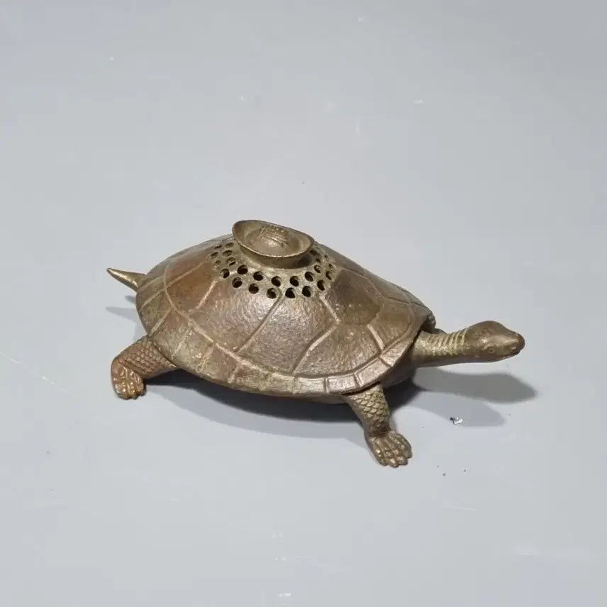 [BUNJANG] Vintage Brass Turtle Incense Burner / 빈티지 황동 거북이 향로. 가로10 고3.7
