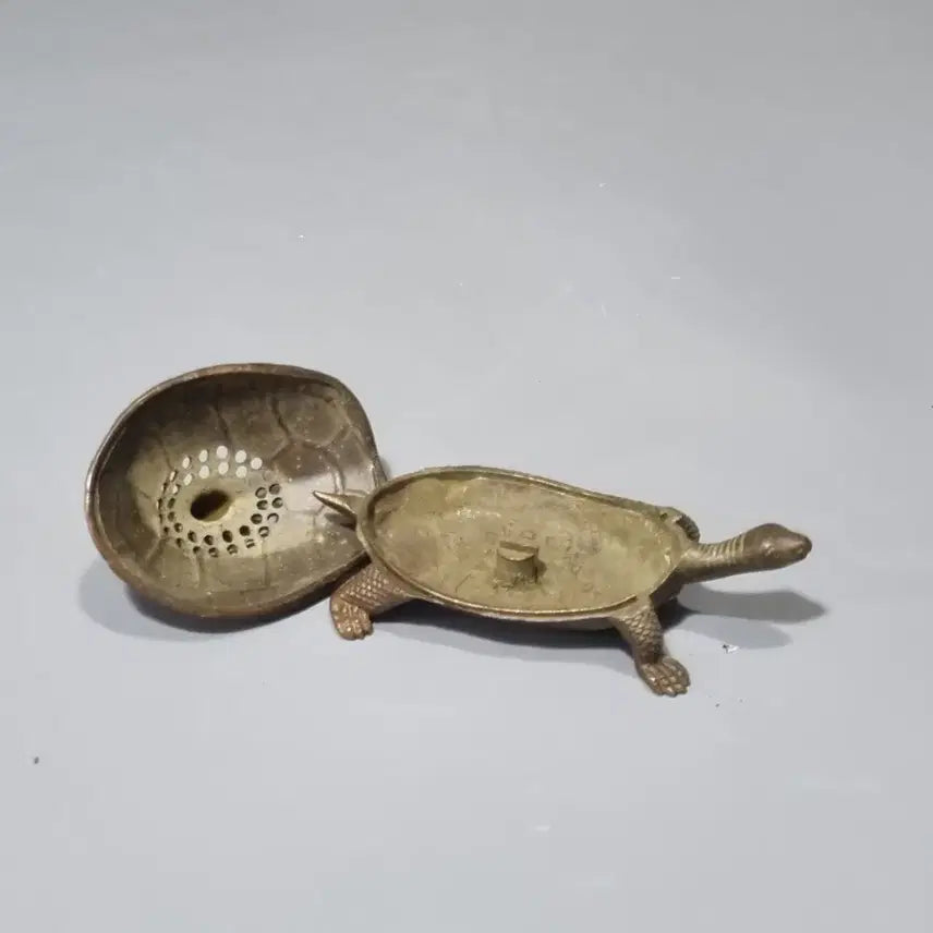 [BUNJANG] Vintage Brass Turtle Incense Burner / 빈티지 황동 거북이 향로. 가로10 고3.7