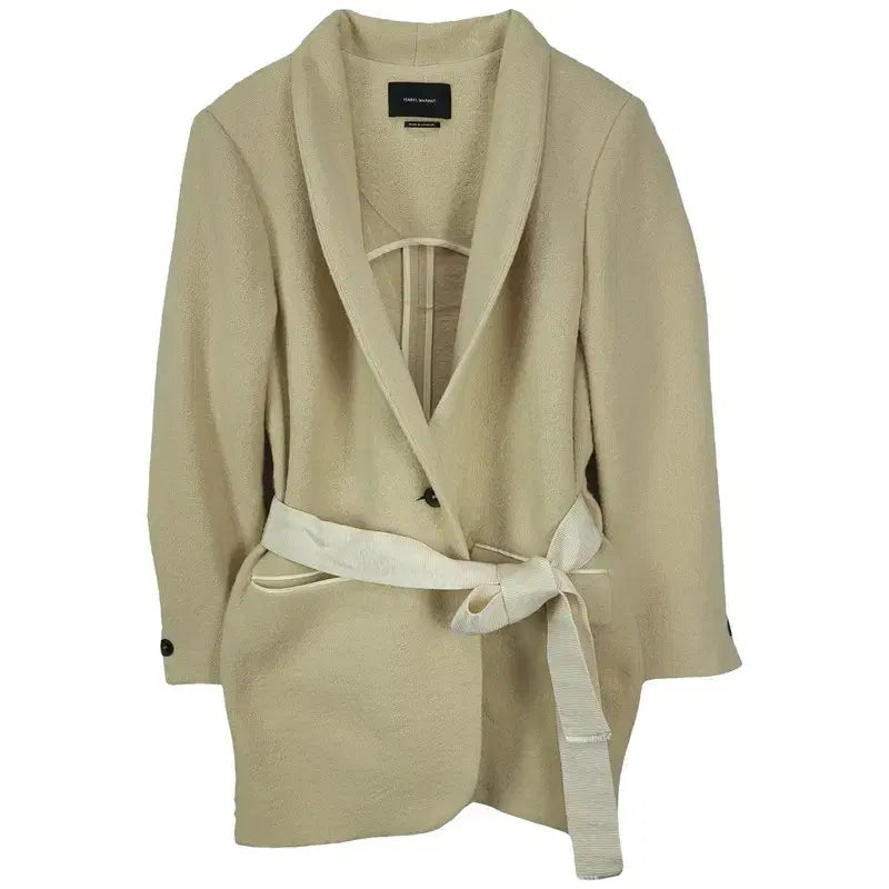 [BUNJANG] Isabel Marant Wool-Blend Belted Coat Jacket / 이자벨마랑 울 블랜디드 벨티드 모직 코트 자켓 P01489