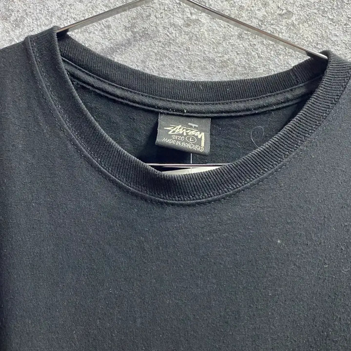 [BUNJANG] Stussy Big Logo Black T-shirt / 스투시 빅로고 블랙 반팔티 B4236
