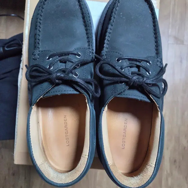 [BUNJANG] Lost Garden Harbor Black Boat Shoes / 로스트가든 하버 블랙 보트 슈즈 44