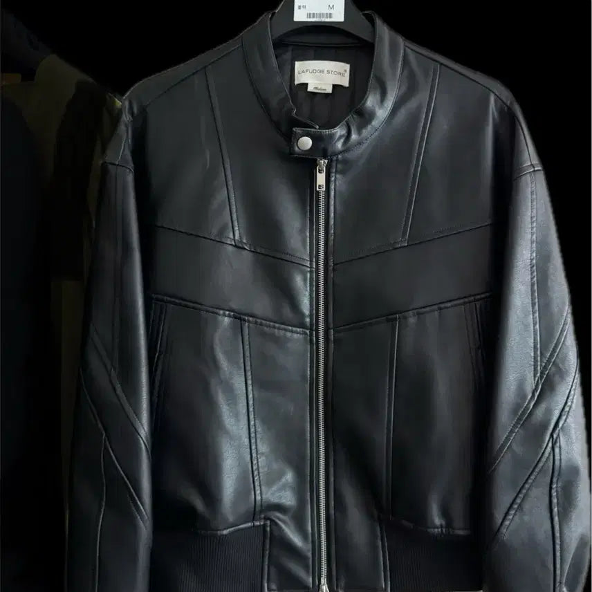 [BUNJANG] Lafarge Store Buffing Leather Rider Jacket / 라퍼지스토어 버핑 레더 라이더자켓