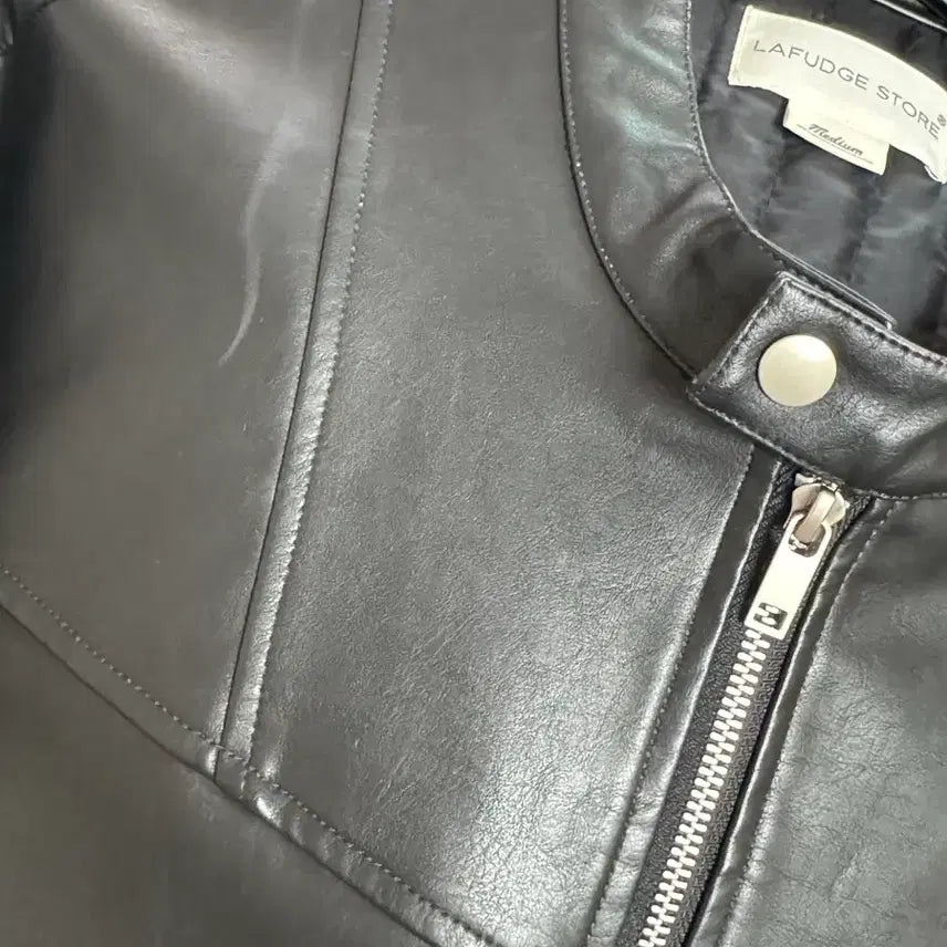 [BUNJANG] Lafarge Store Buffing Leather Rider Jacket / 라퍼지스토어 버핑 레더 라이더자켓