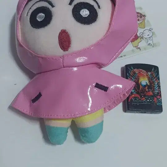 [BUNJANG] Crayon Shin-chan Raincoat Plush Doll / 짱구 레인코트 인형