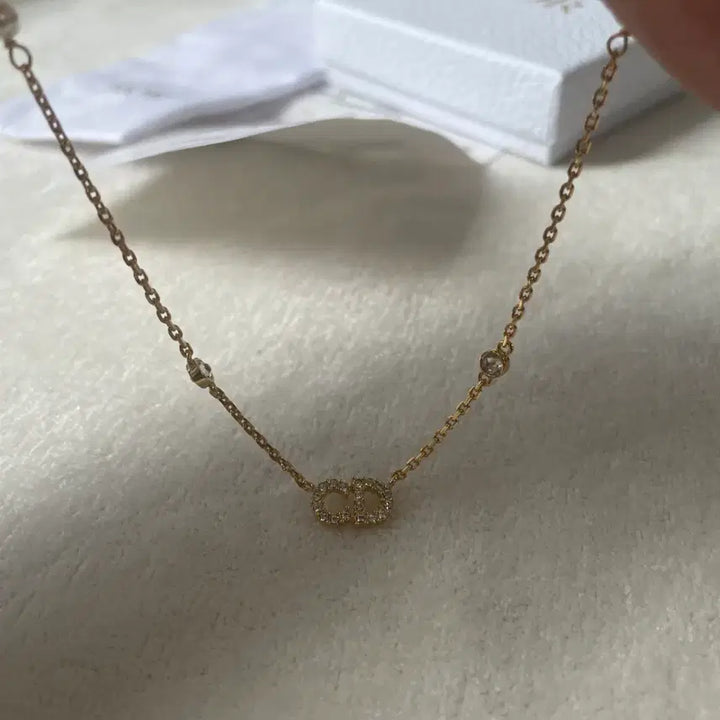 [BUNJANG] Dior CD Logo Gold Necklace / 디올 CD 로고 골드 목걸이