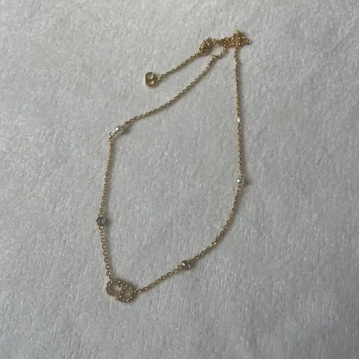 [BUNJANG] Dior CD Logo Gold Necklace / 디올 CD 로고 골드 목걸이