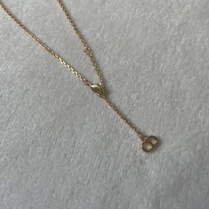 [BUNJANG] Dior CD Logo Gold Necklace / 디올 CD 로고 골드 목걸이