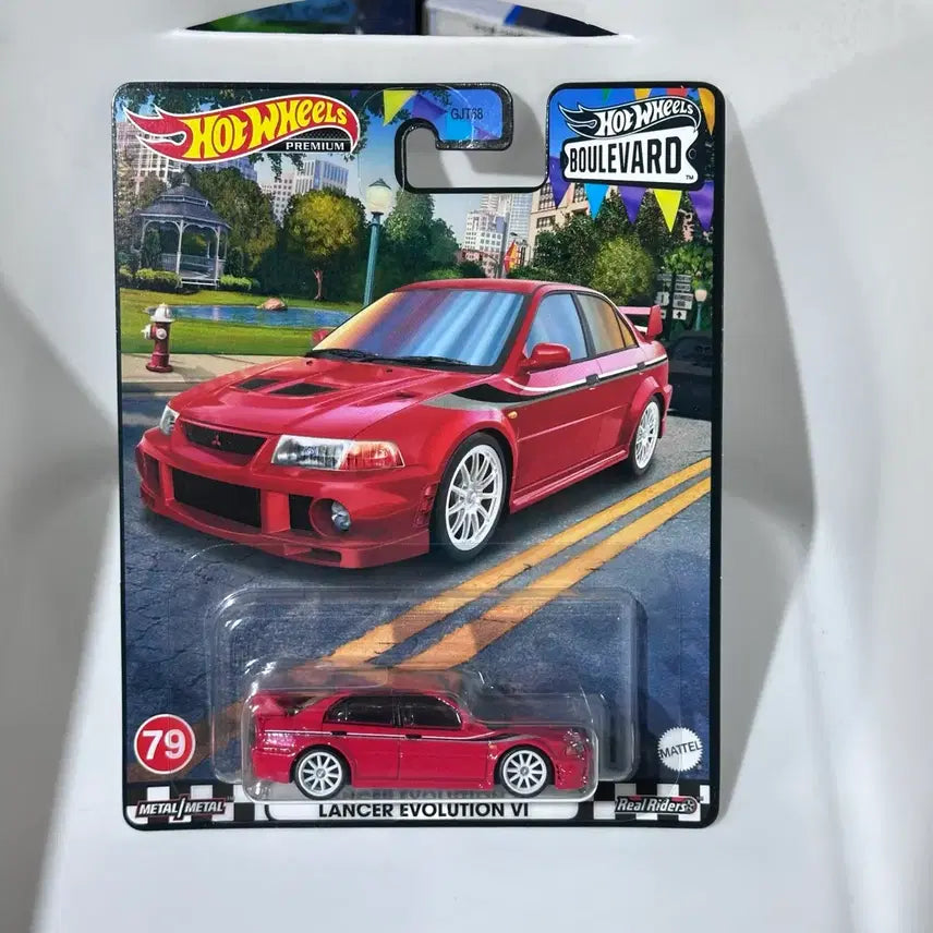 [BUNJANG] Hot Wheels Mitsubishi Lancer Evolution VI Boulevard Red Diecast Car / 1:64 핫휠 프리미엄 미쯔비시 랜서 에볼루션 6기 블러바드 레드