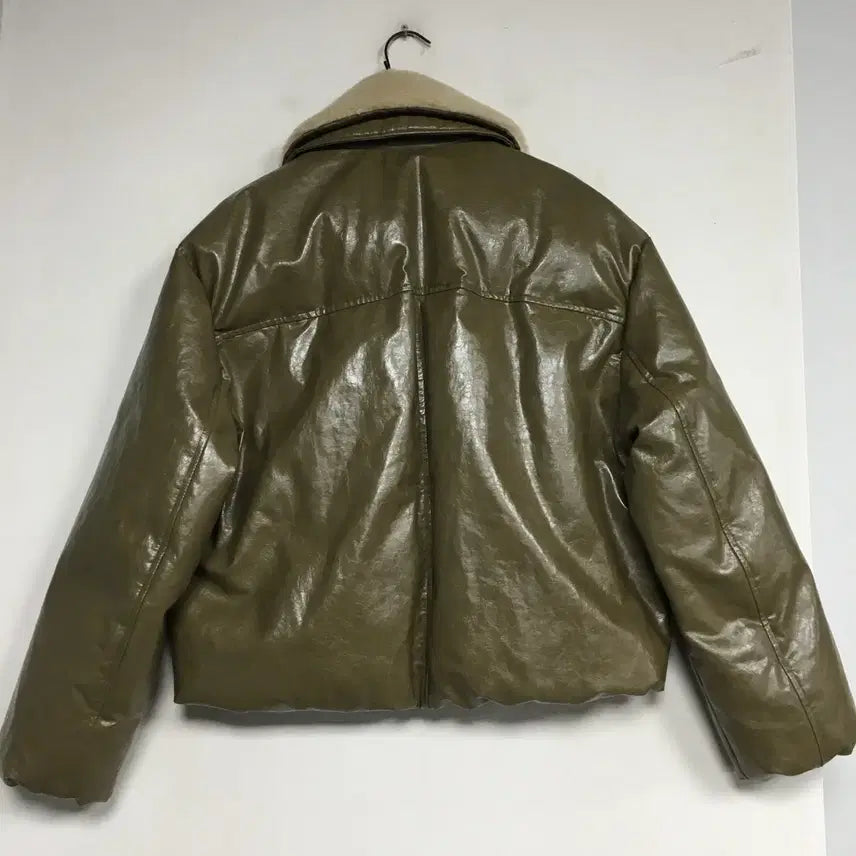 [BUNJANG] On&On Faux Fur Collar Leather Goose Down Jacket / 25 온앤온 신상 퍼카라 레더 구스 패딩 85