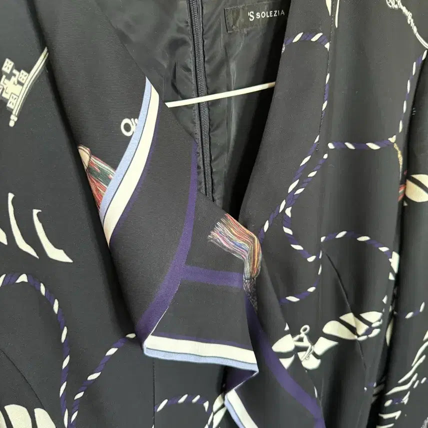 [BUNJANG] Women's Navy Rope Pattern Dress / 여성원피스