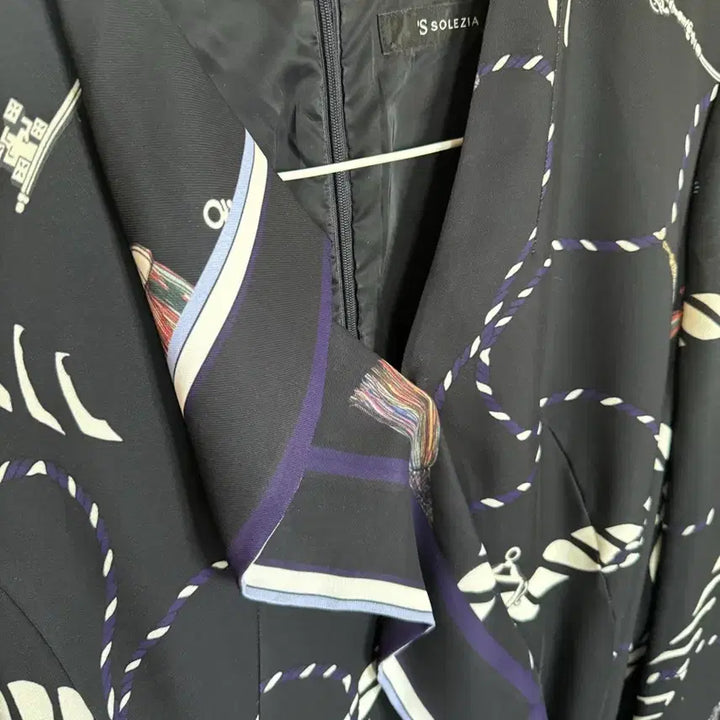 [BUNJANG] Women's Navy Rope Pattern Dress / 여성원피스