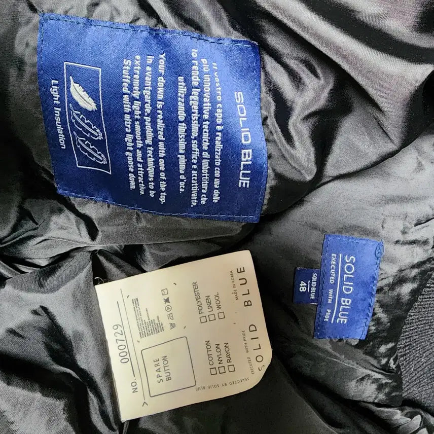 [BUNJANG] Solid Blue Goose Down Padded Jacket (Men's Large) / (새옷수준)솔리드블루구스,패딩(남큰100)