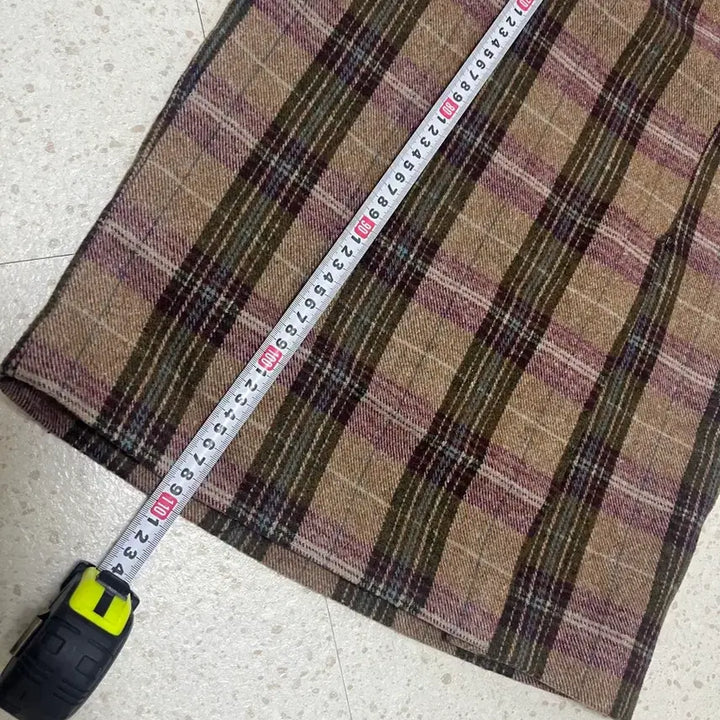 [BUNJANG] 44 Checkered Bustier Dress Skirt / 44 체크 뷔스티에 원피스 스커트