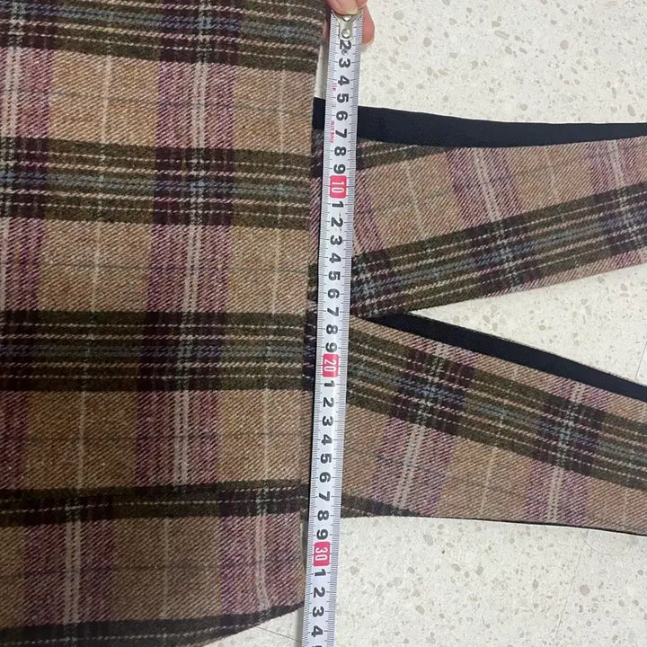 [BUNJANG] 44 Checkered Bustier Dress Skirt / 44 체크 뷔스티에 원피스 스커트