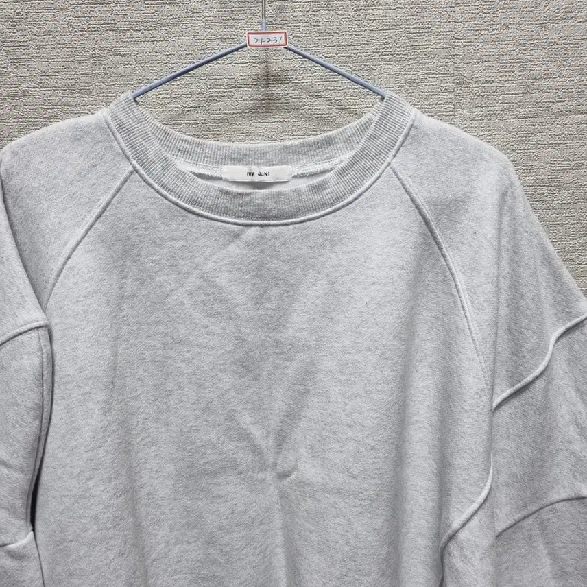 [BUNJANG] Unlabeled Crop Fleece Sweatshirt / 라231 크롭 기모 맨투맨 티셔츠