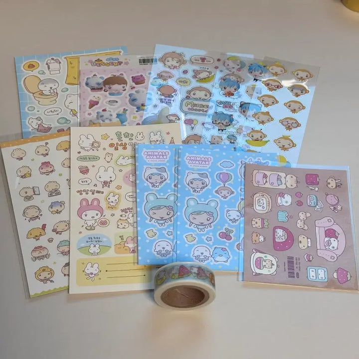 [BUNJANG] J.HOPE Studio Sticker and Washi Tape Bundle Set / 제이호브스튜디오 스티커, 마테 일괄