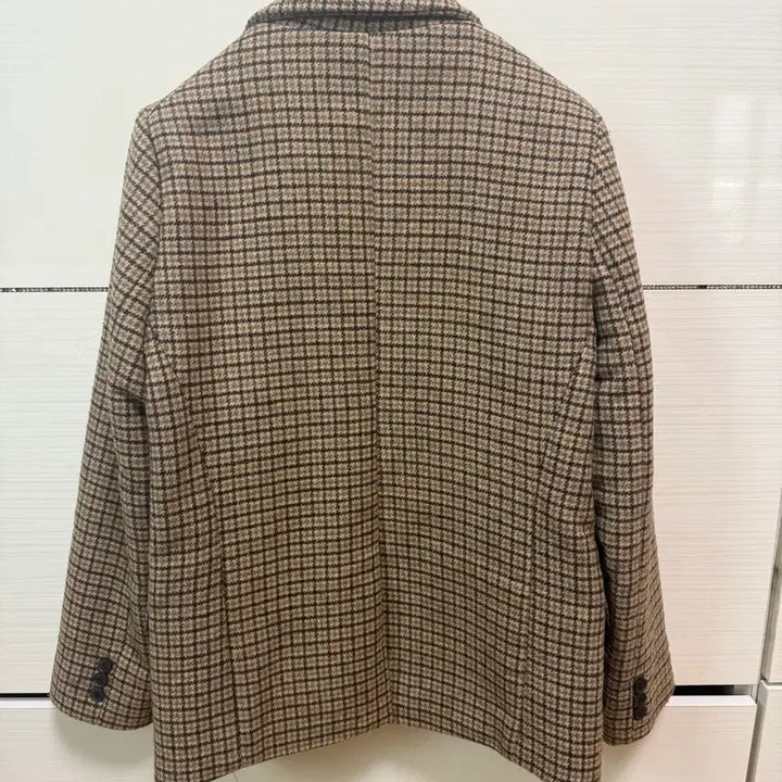 [BUNJANG] Brown Plaid Jacket / 체크무늬 브라운 자켓